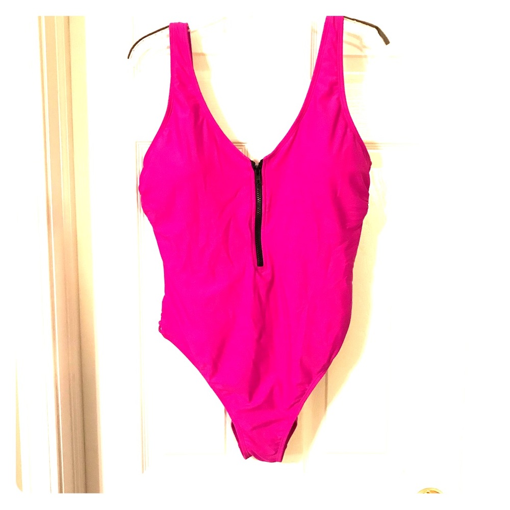 Hot pink swim suit